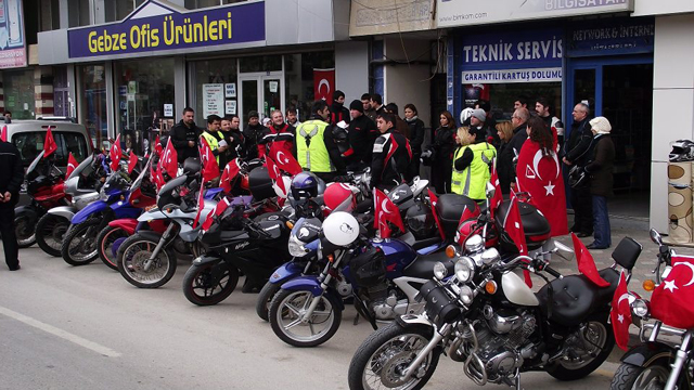 Gebze’de 29 Ekim Moto Korteji